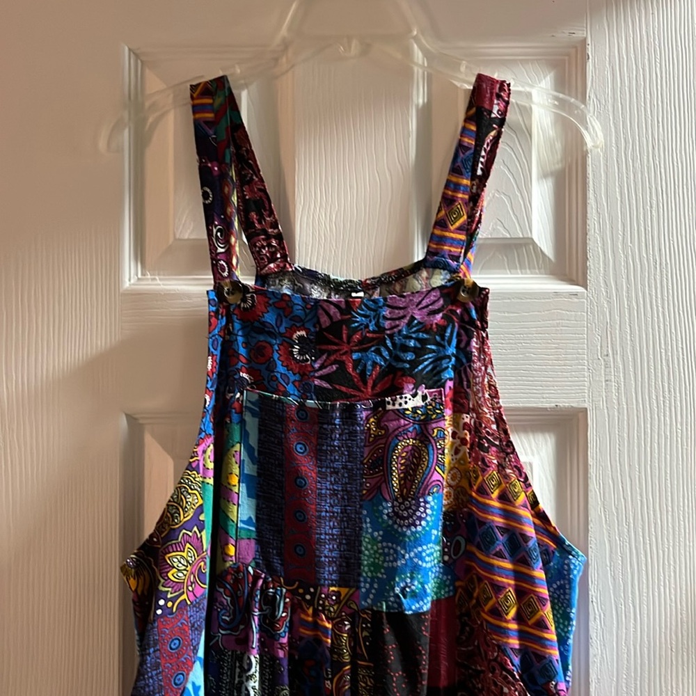 Funky Patchwork Overalls